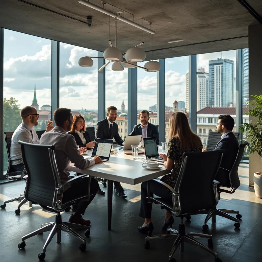 Equipo de Inversiones España en oficina moderna